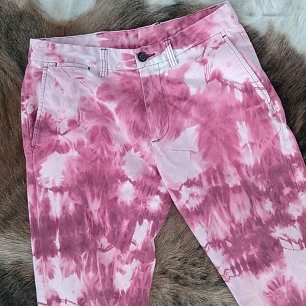 Old Navy Custom Bleach Dye Chino Pants - Picture 1 of 3